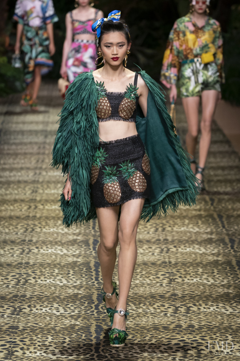 Suyu Huang featured in  the Dolce & Gabbana fashion show for Spring/Summer 2020