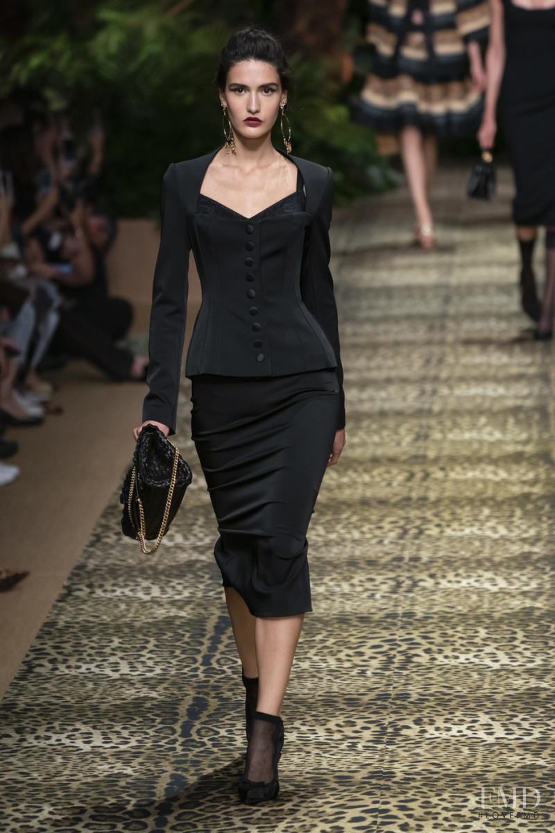 Tatia Akhalaia featured in  the Dolce & Gabbana fashion show for Spring/Summer 2020