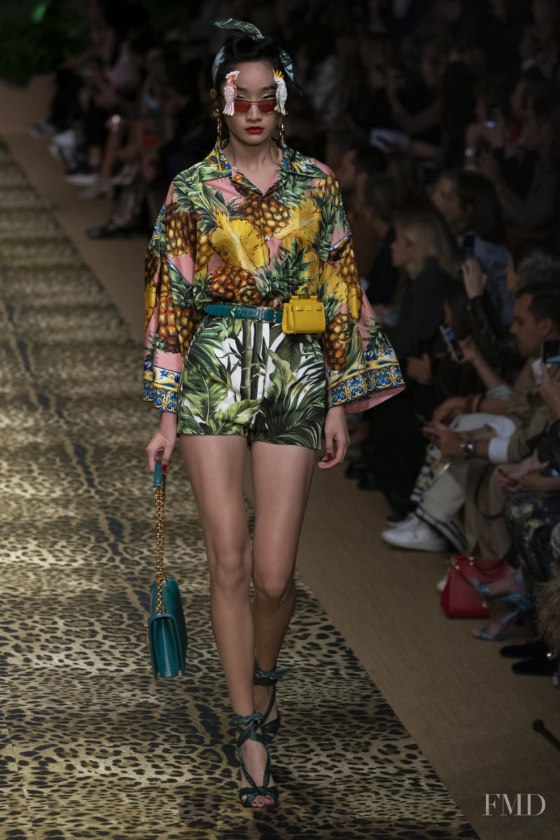 Kaci Beh featured in  the Dolce & Gabbana fashion show for Spring/Summer 2020
