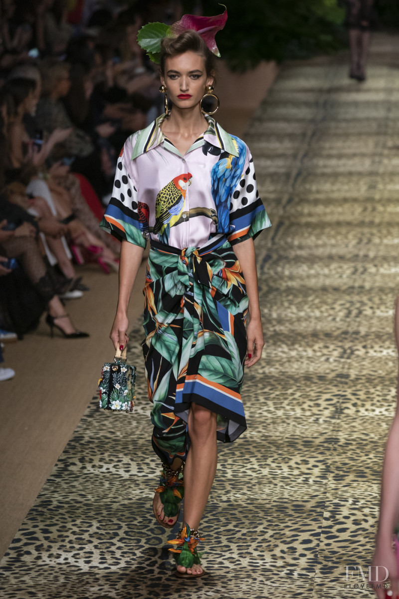 Beatrice Brusco featured in  the Dolce & Gabbana fashion show for Spring/Summer 2020