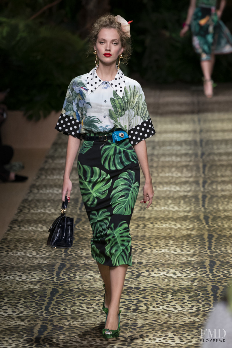 Tanya Kizko featured in  the Dolce & Gabbana fashion show for Spring/Summer 2020