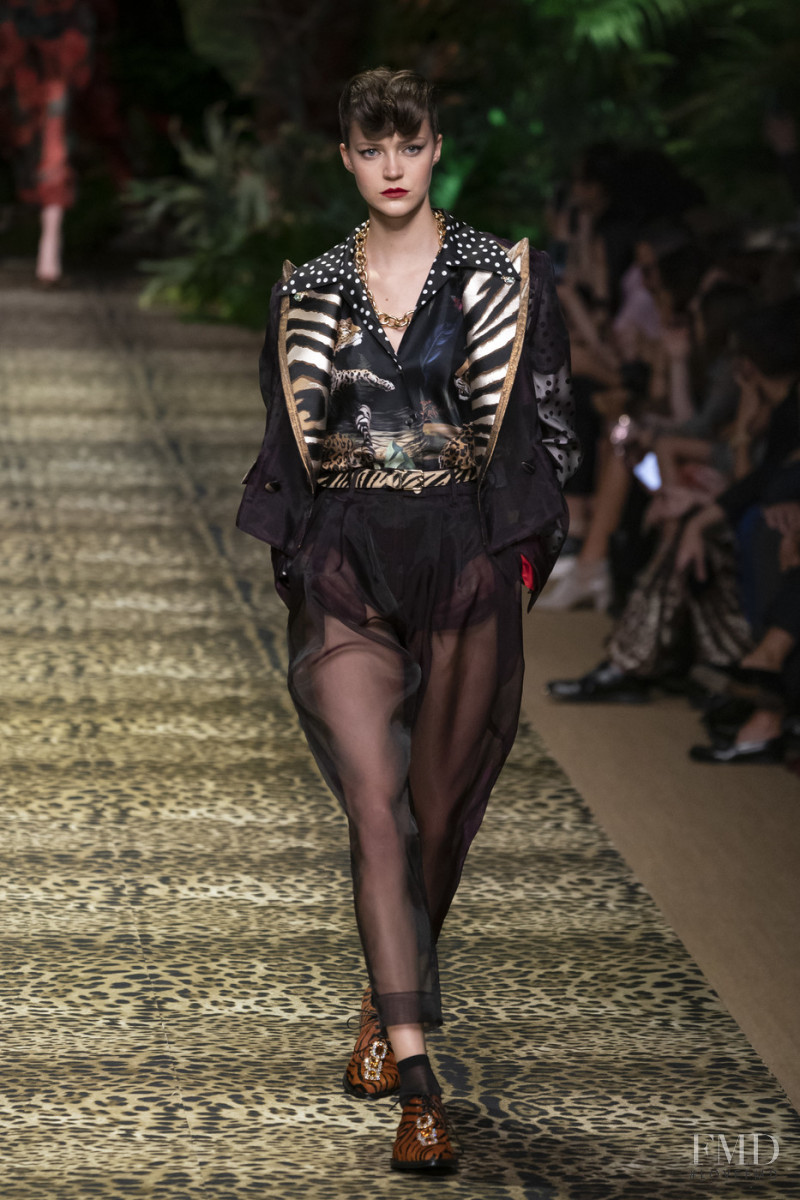 Anniek Verfaille featured in  the Dolce & Gabbana fashion show for Spring/Summer 2020