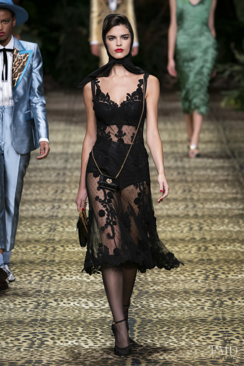 Carol Mendes featured in  the Dolce & Gabbana fashion show for Spring/Summer 2020