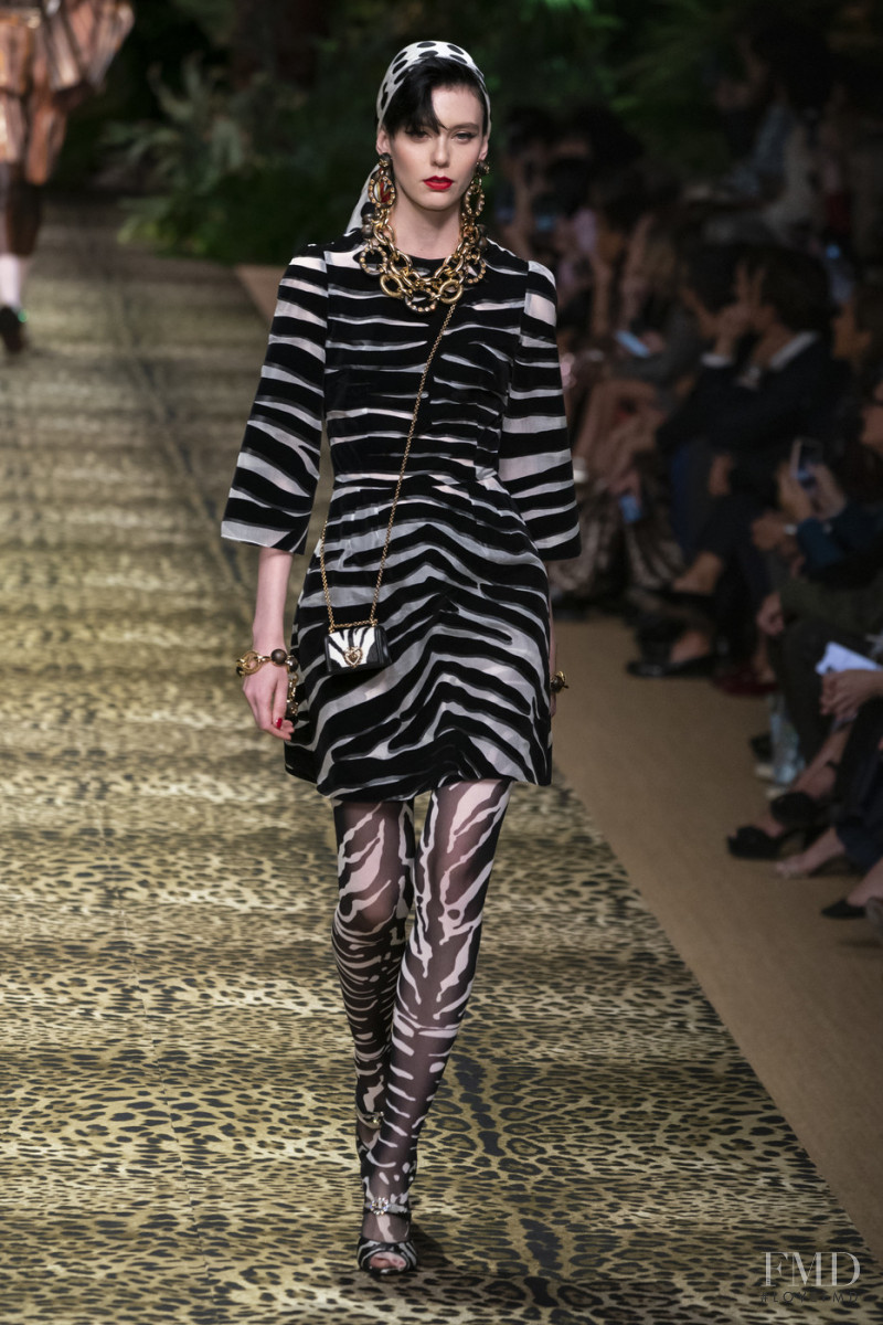 Jane Kovich featured in  the Dolce & Gabbana fashion show for Spring/Summer 2020