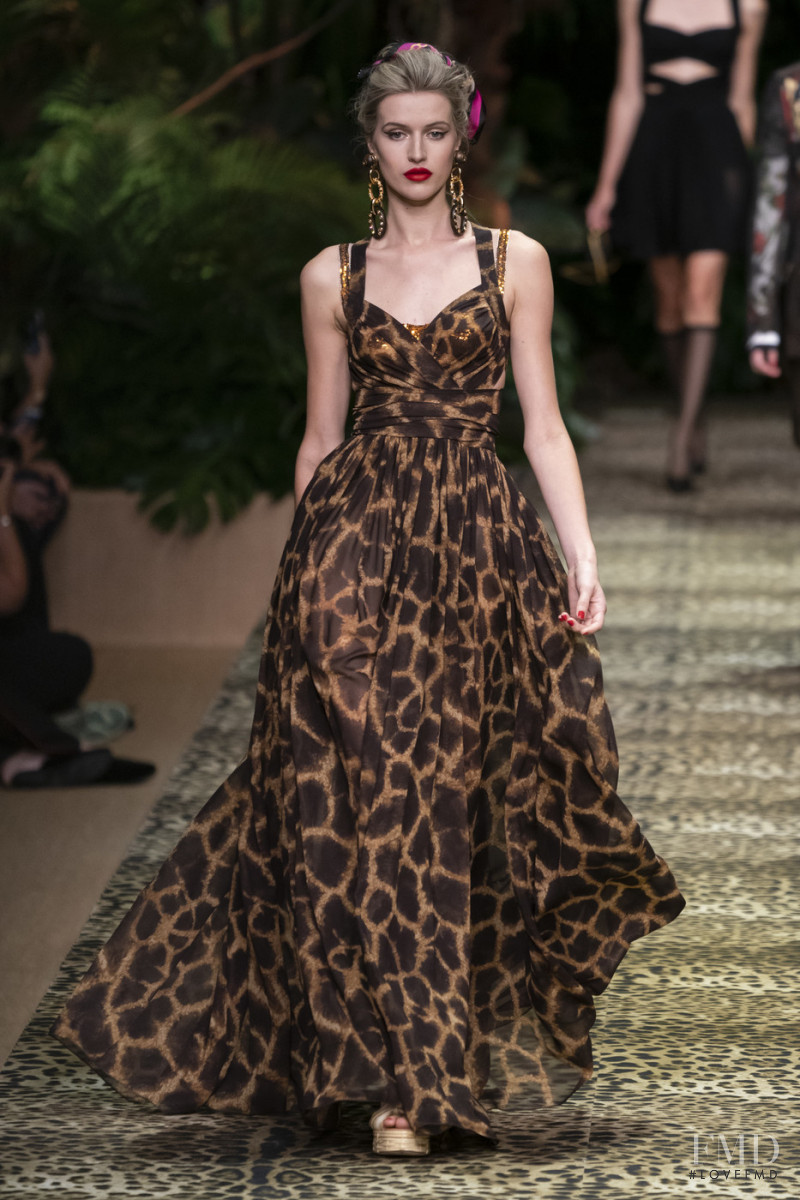 Sophie Longford featured in  the Dolce & Gabbana fashion show for Spring/Summer 2020