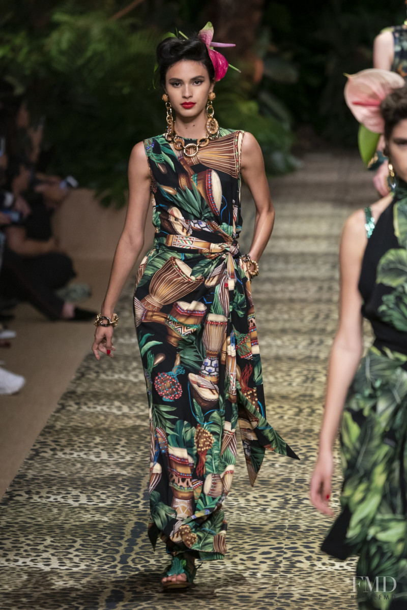 Aira Ferreira featured in  the Dolce & Gabbana fashion show for Spring/Summer 2020