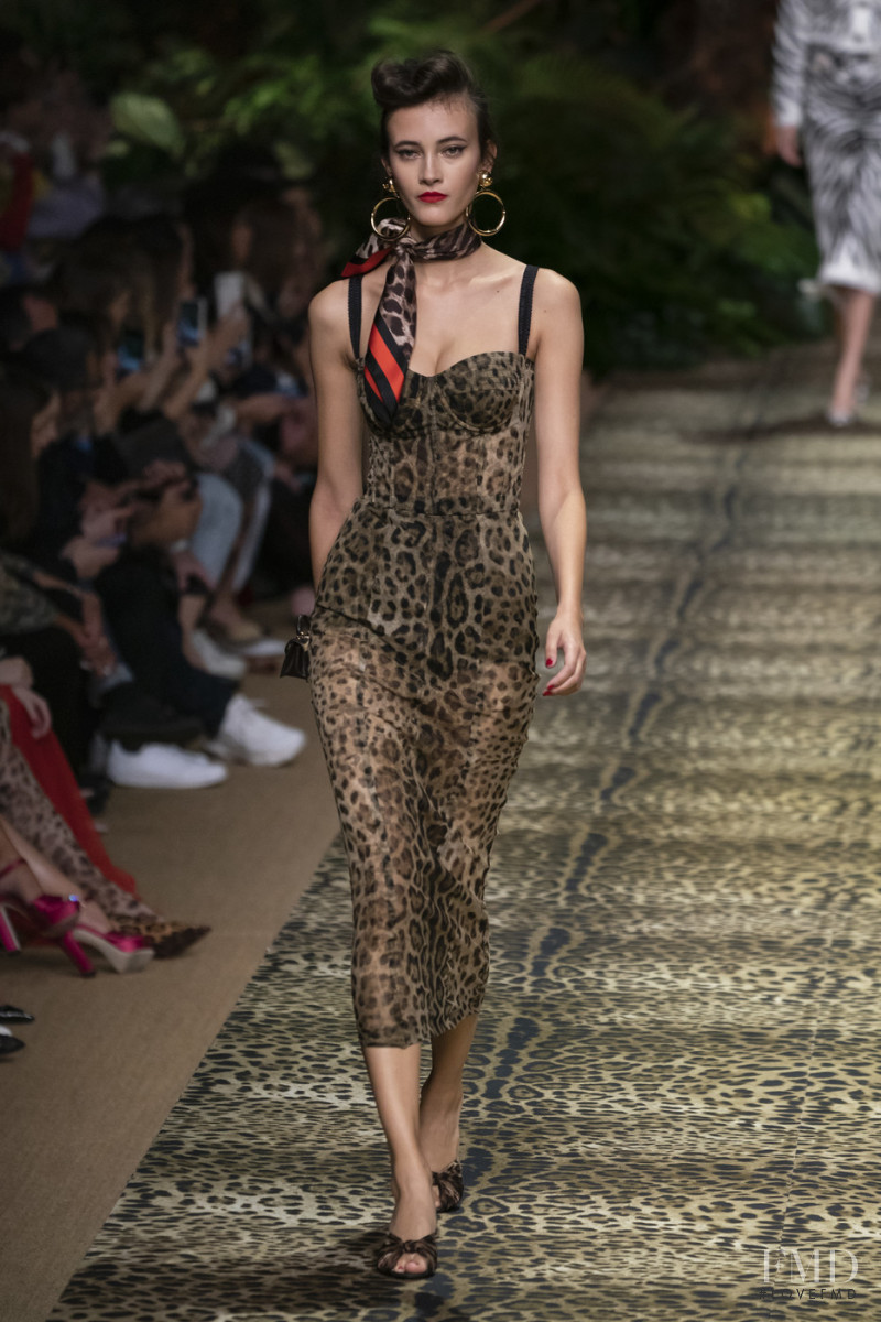 Greta Varlese featured in  the Dolce & Gabbana fashion show for Spring/Summer 2020