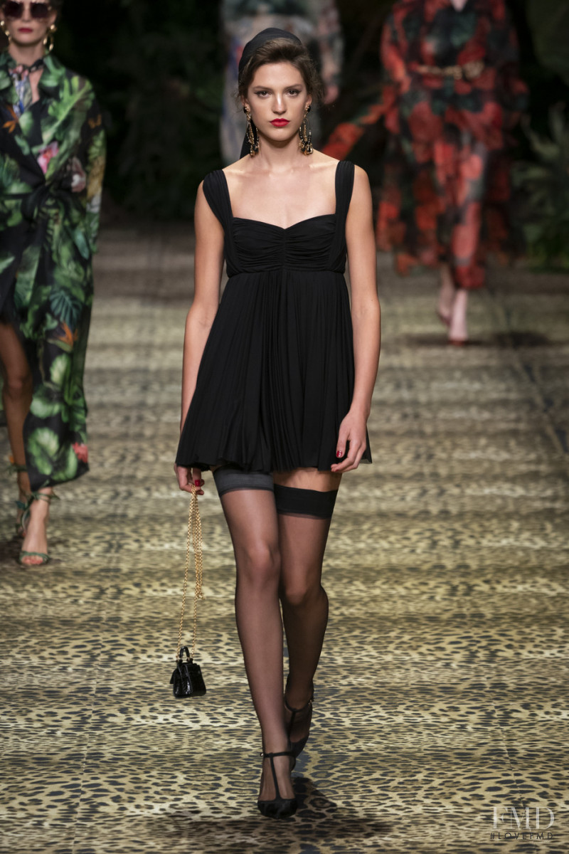 Chiara Frizzera featured in  the Dolce & Gabbana fashion show for Spring/Summer 2020