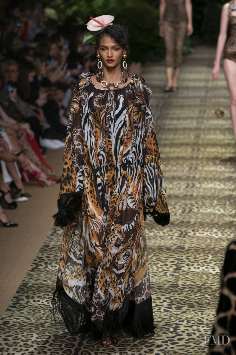 Angelica Alves featured in  the Dolce & Gabbana fashion show for Spring/Summer 2020