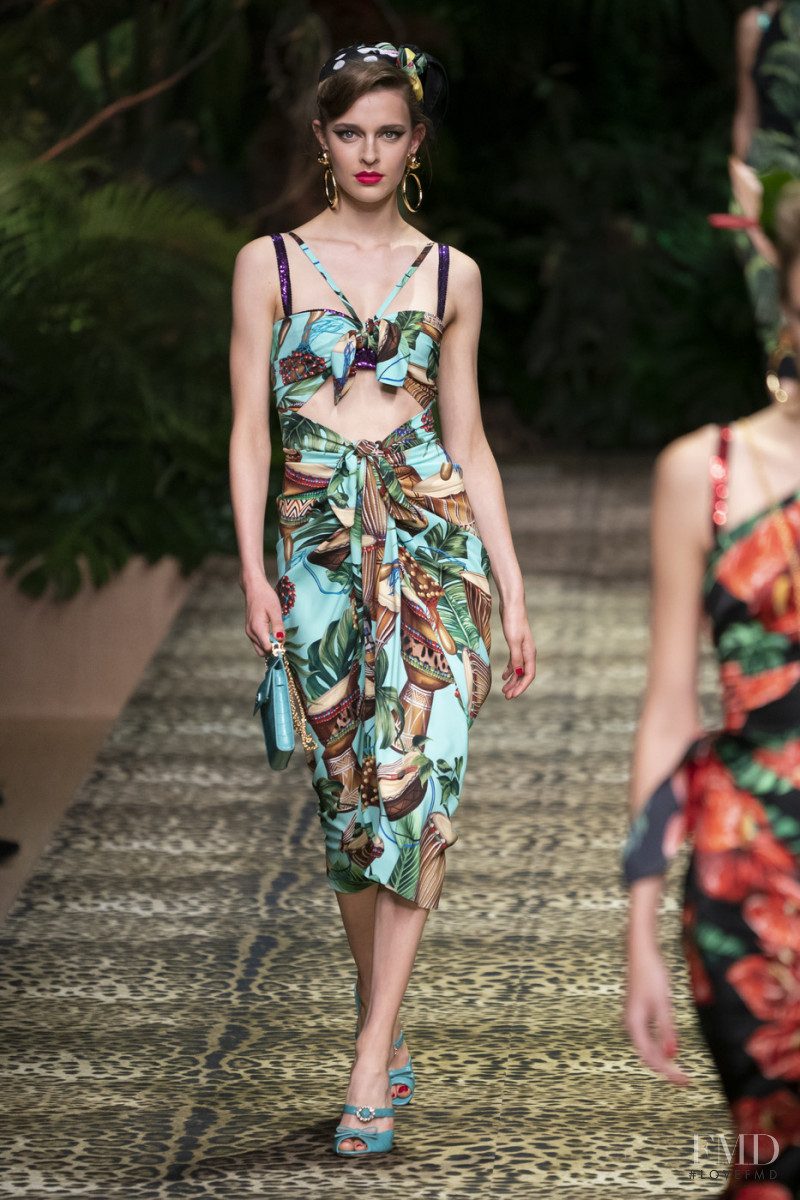 Merel Zoet featured in  the Dolce & Gabbana fashion show for Spring/Summer 2020