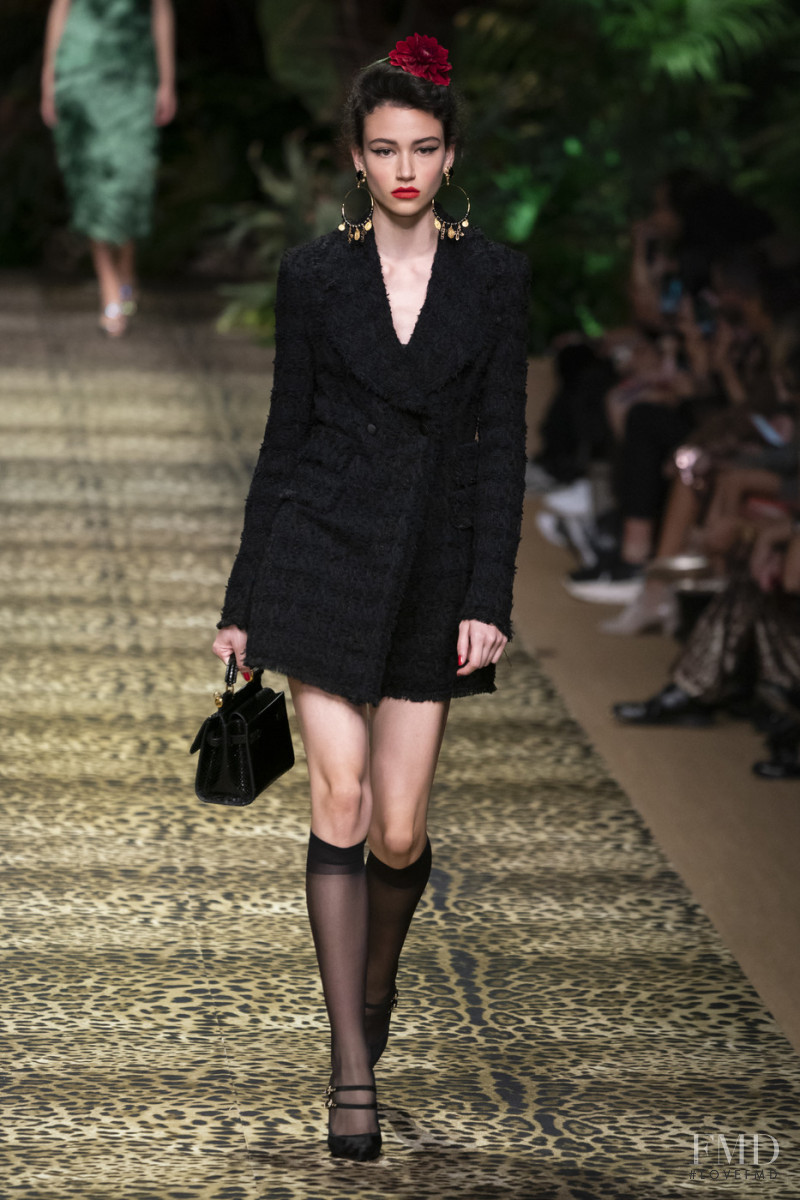 Beloslava Bell Hinova featured in  the Dolce & Gabbana fashion show for Spring/Summer 2020