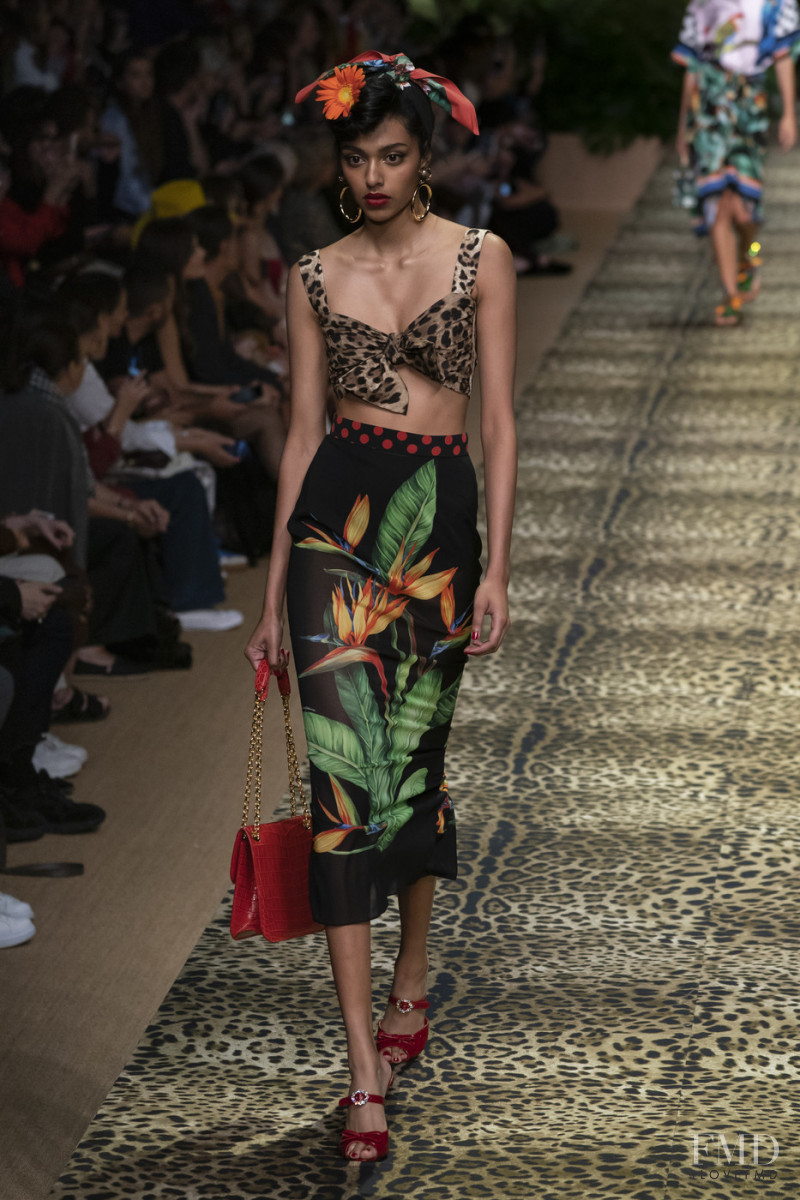 Diya Prabhakar featured in  the Dolce & Gabbana fashion show for Spring/Summer 2020