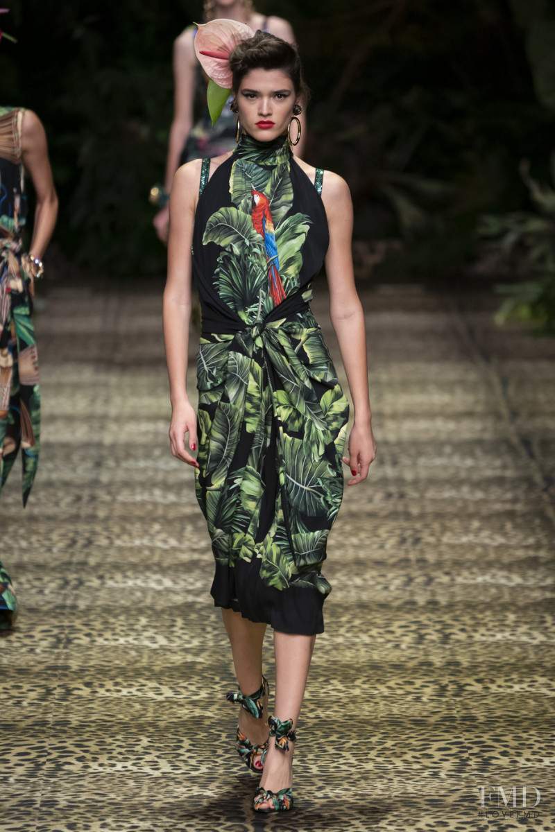 Alexandra Maria Micu featured in  the Dolce & Gabbana fashion show for Spring/Summer 2020