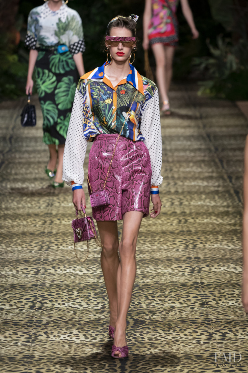 Karlijn Kusters featured in  the Dolce & Gabbana fashion show for Spring/Summer 2020