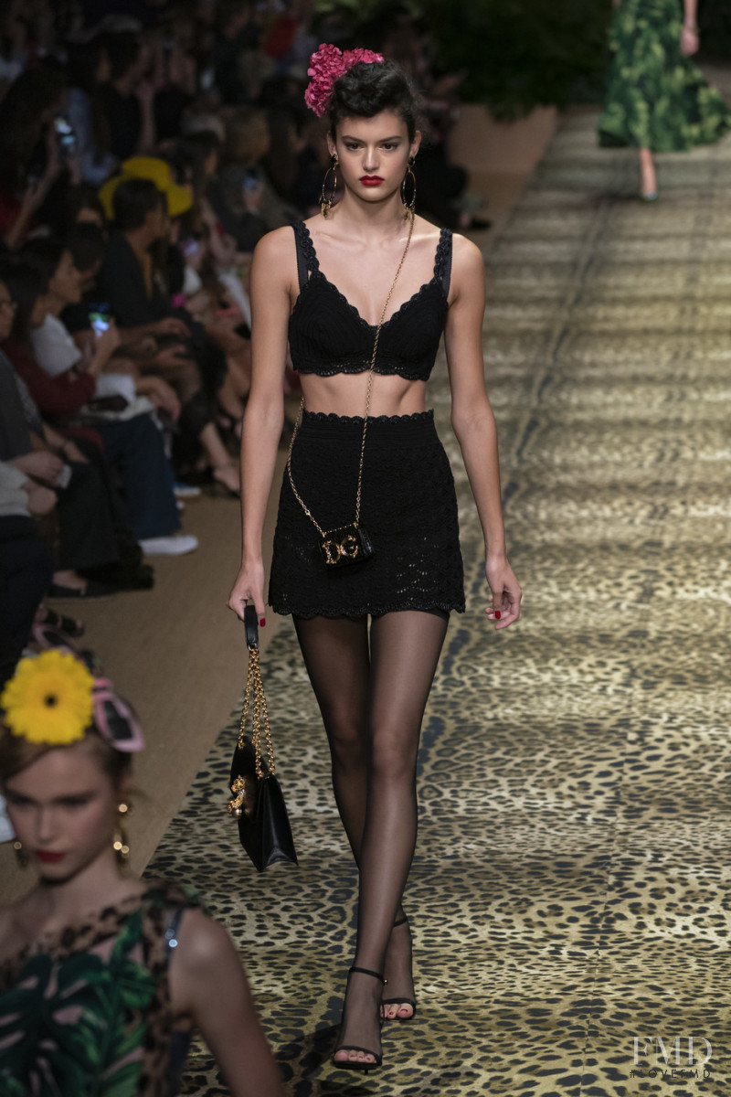 Nikki Vonsee featured in  the Dolce & Gabbana fashion show for Spring/Summer 2020