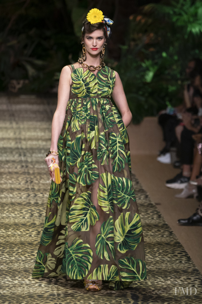 Manon Leloup featured in  the Dolce & Gabbana fashion show for Spring/Summer 2020