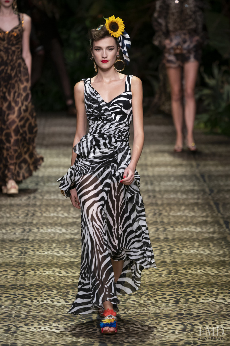 Irina Djuranovic featured in  the Dolce & Gabbana fashion show for Spring/Summer 2020