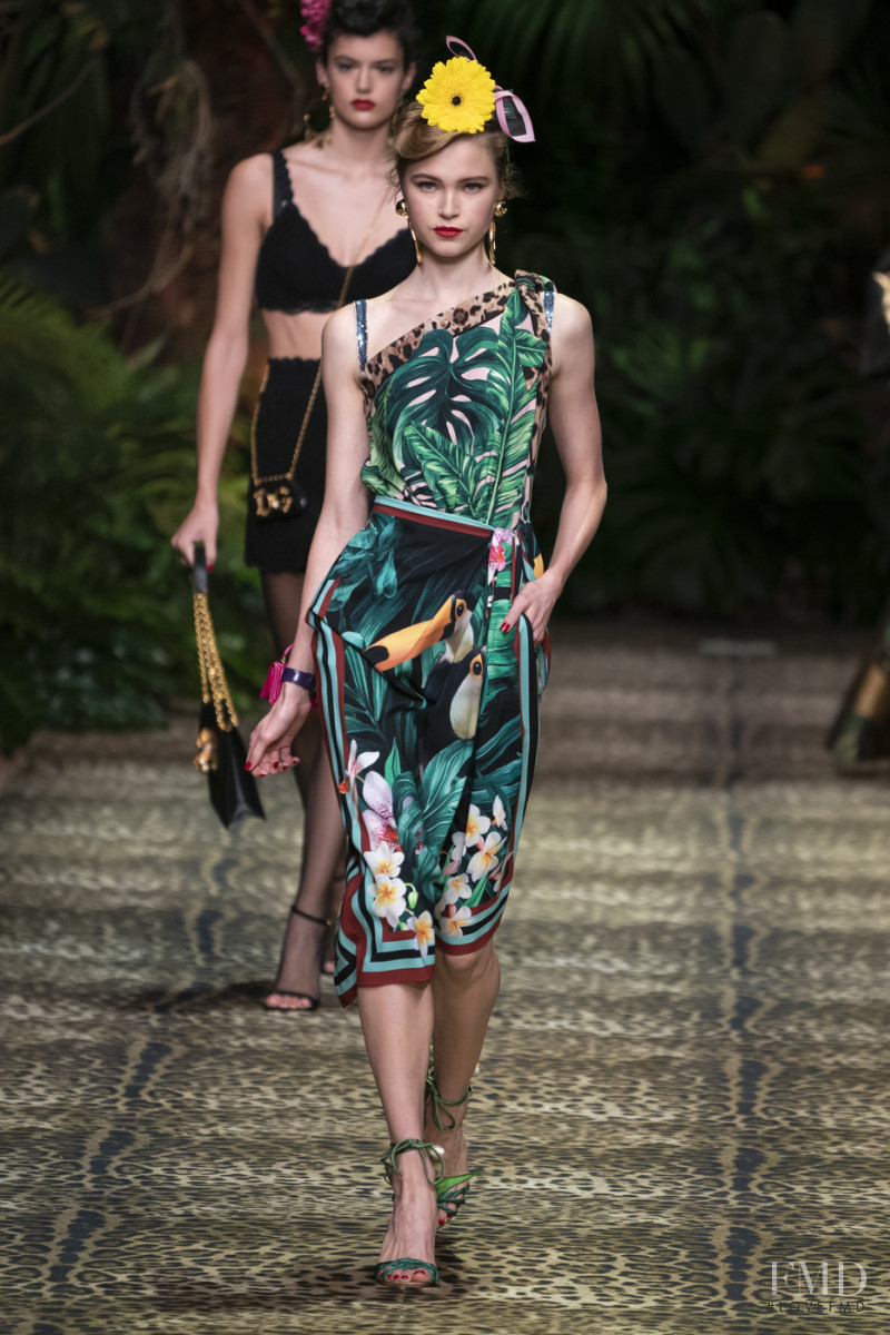 Anastasiya Volkova featured in  the Dolce & Gabbana fashion show for Spring/Summer 2020