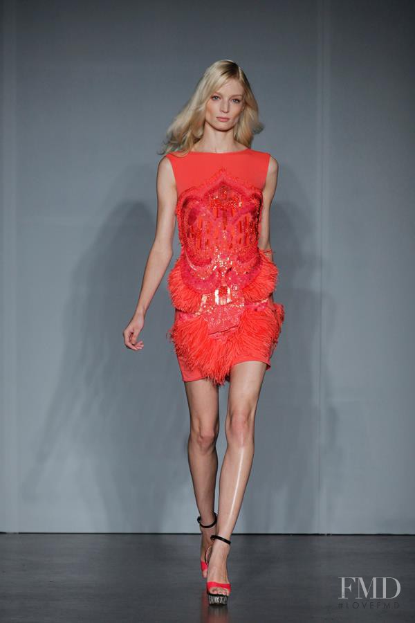 Melissa Tammerijn featured in  the Matthew Williamson fashion show for Spring/Summer 2012