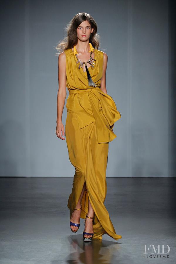 Kendra Spears featured in  the Matthew Williamson fashion show for Spring/Summer 2012
