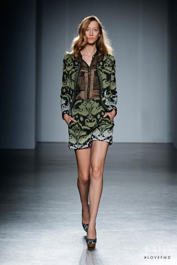 Alana Zimmer featured in  the Matthew Williamson fashion show for Spring/Summer 2012