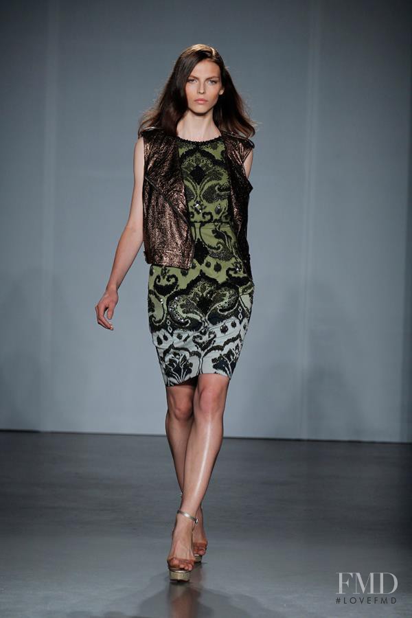 Karlina Caune featured in  the Matthew Williamson fashion show for Spring/Summer 2012