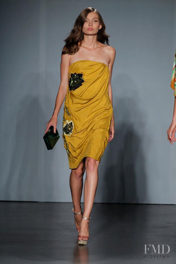 Carola Remer featured in  the Matthew Williamson fashion show for Spring/Summer 2012