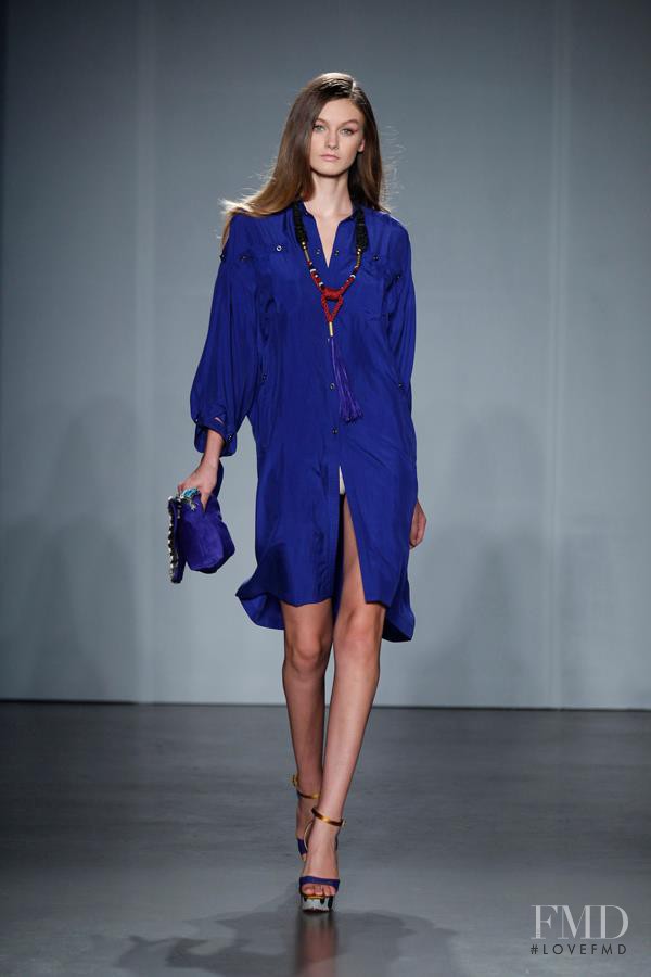 Andie Arthur featured in  the Matthew Williamson fashion show for Spring/Summer 2012