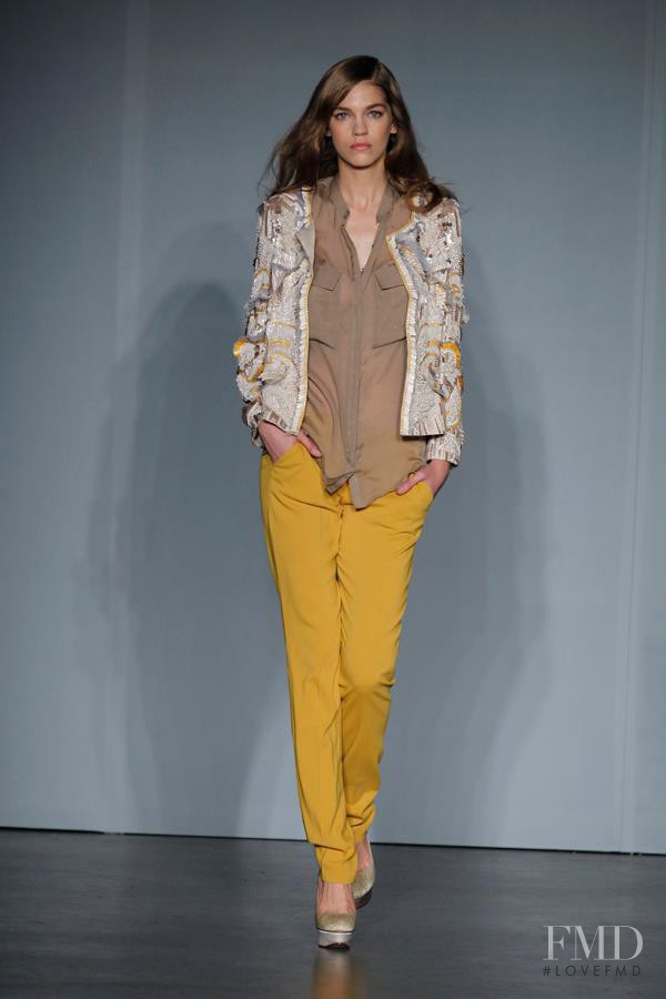 Samantha Gradoville featured in  the Matthew Williamson fashion show for Spring/Summer 2012