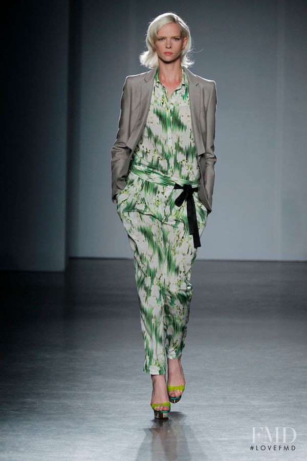 Alyona Subbotina featured in  the Matthew Williamson fashion show for Spring/Summer 2012