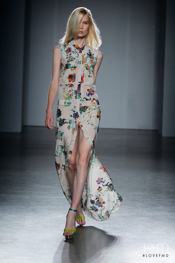 Elsa Sylvan featured in  the Matthew Williamson fashion show for Spring/Summer 2012
