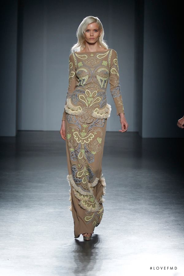 Abbey Lee Kershaw featured in  the Matthew Williamson fashion show for Spring/Summer 2012