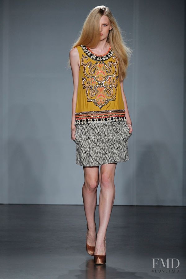 Renee van Seggern featured in  the Matthew Williamson fashion show for Spring/Summer 2012