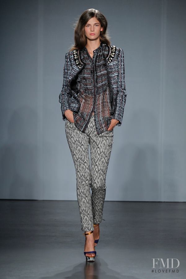 Kendra Spears featured in  the Matthew Williamson fashion show for Spring/Summer 2012