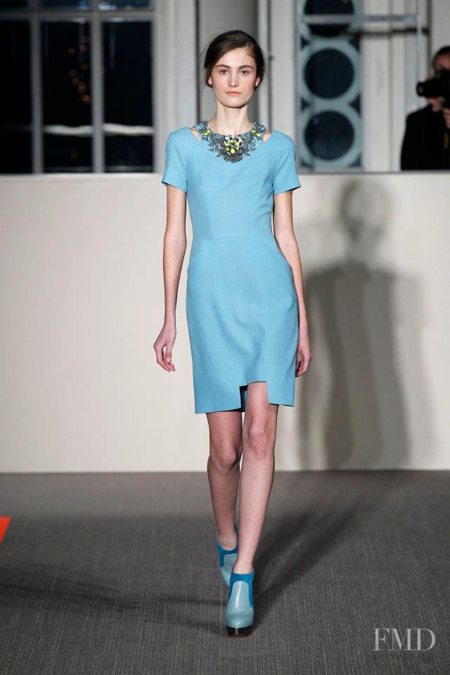 Vik Kukandina featured in  the Matthew Williamson fashion show for Autumn/Winter 2012