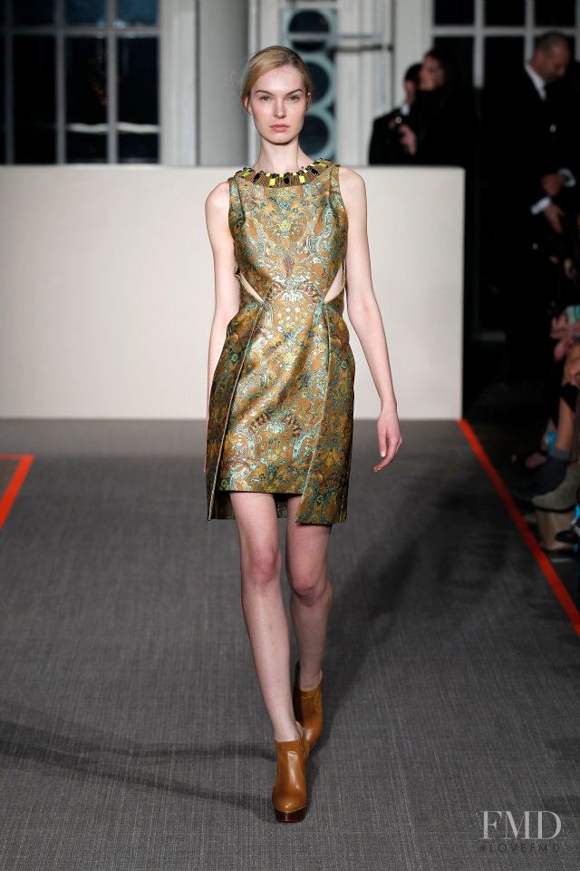 Anastasija Kondratjeva featured in  the Matthew Williamson fashion show for Autumn/Winter 2012