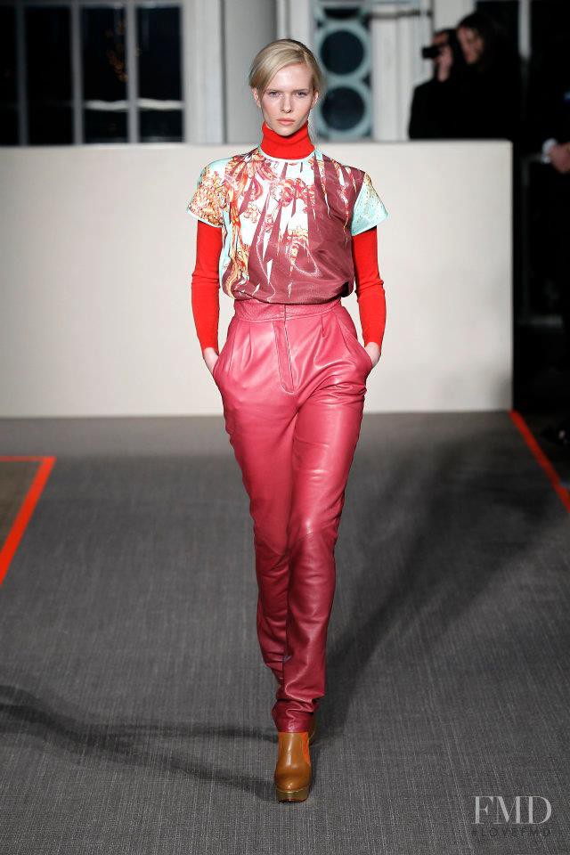 Alyona Subbotina featured in  the Matthew Williamson fashion show for Autumn/Winter 2012
