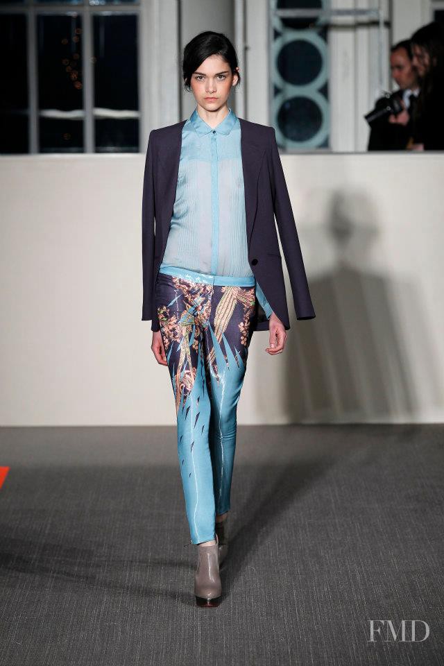 Isabella Melo featured in  the Matthew Williamson fashion show for Autumn/Winter 2012
