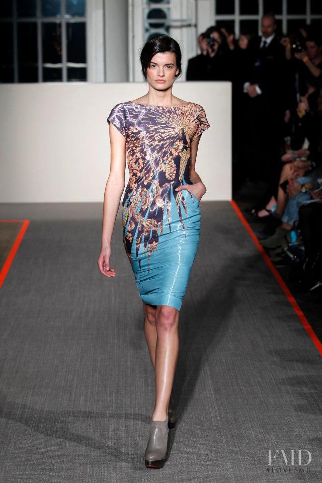 Paula Bertolini featured in  the Matthew Williamson fashion show for Autumn/Winter 2012