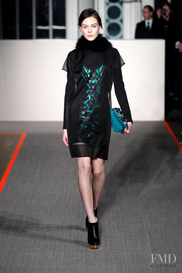 Kinga Rajzak featured in  the Matthew Williamson fashion show for Autumn/Winter 2012