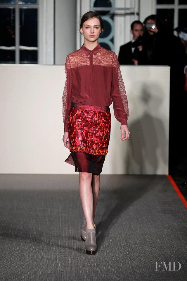 Daga Ziober featured in  the Matthew Williamson fashion show for Autumn/Winter 2012