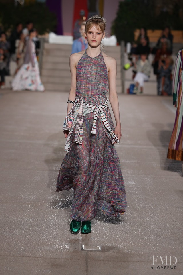 Hannah Motler featured in  the Missoni fashion show for Spring/Summer 2020