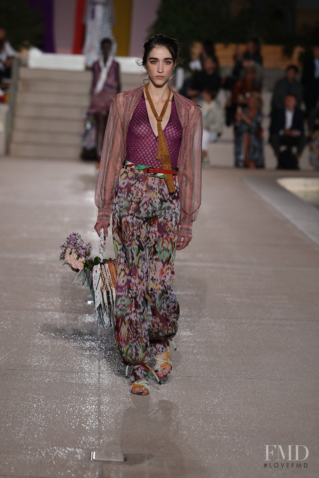 Zso Varju featured in  the Missoni fashion show for Spring/Summer 2020