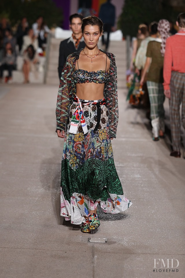 Bella Hadid featured in  the Missoni fashion show for Spring/Summer 2020