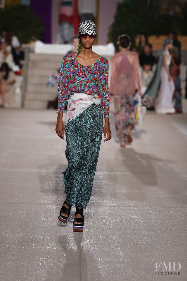 Natalia Montero featured in  the Missoni fashion show for Spring/Summer 2020