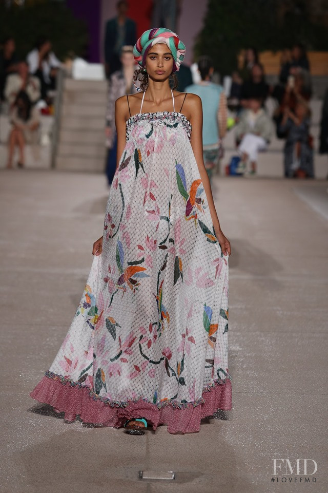 Malika El Maslouhi featured in  the Missoni fashion show for Spring/Summer 2020