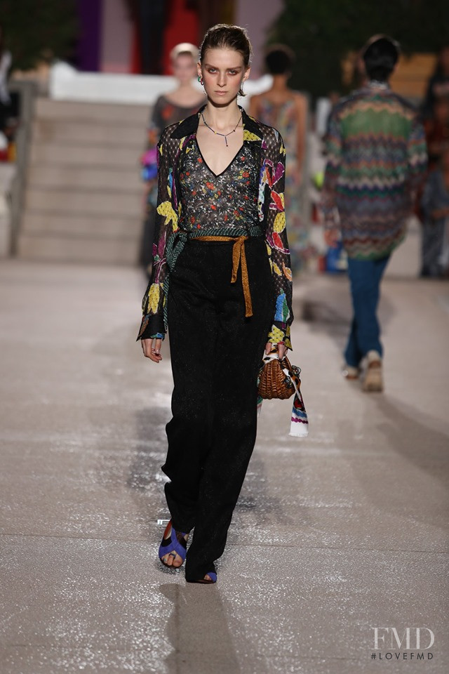 Emily Driver featured in  the Missoni fashion show for Spring/Summer 2020