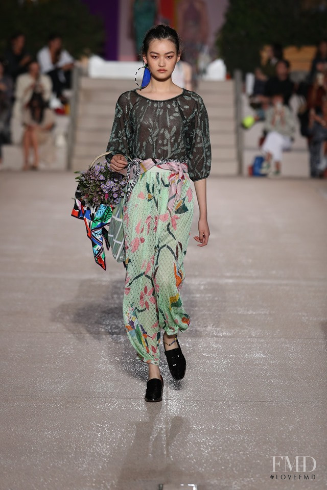 Xu Xiao Qian featured in  the Missoni fashion show for Spring/Summer 2020