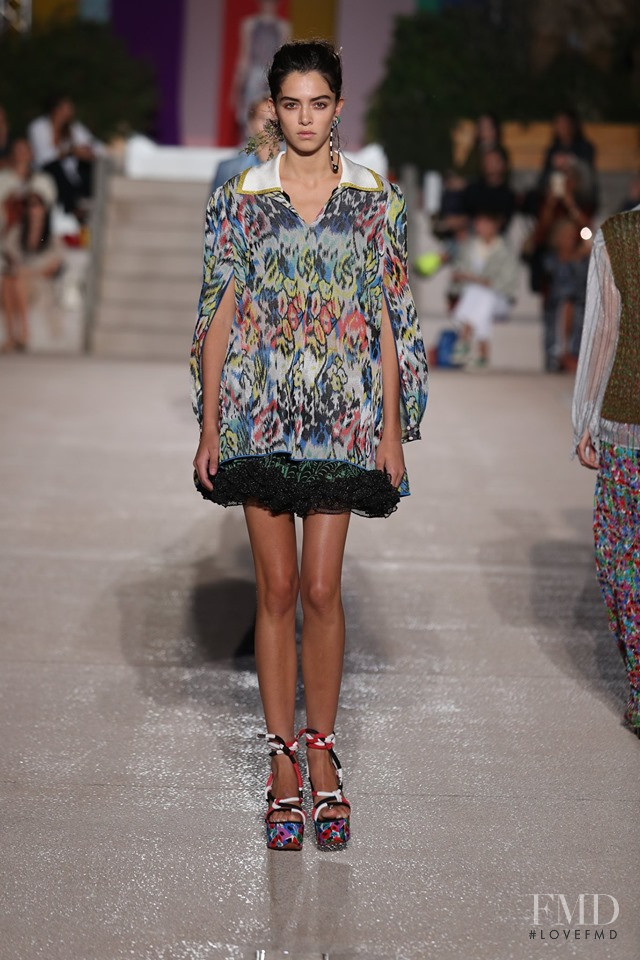 Maria Miguel featured in  the Missoni fashion show for Spring/Summer 2020