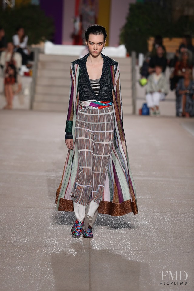 Sofia Steinberg featured in  the Missoni fashion show for Spring/Summer 2020